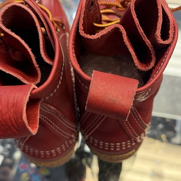 Rare Women's L.L. Bean Limited Edition 8" Heart Red Duck Boots Size 8 - Picture 10 of 10